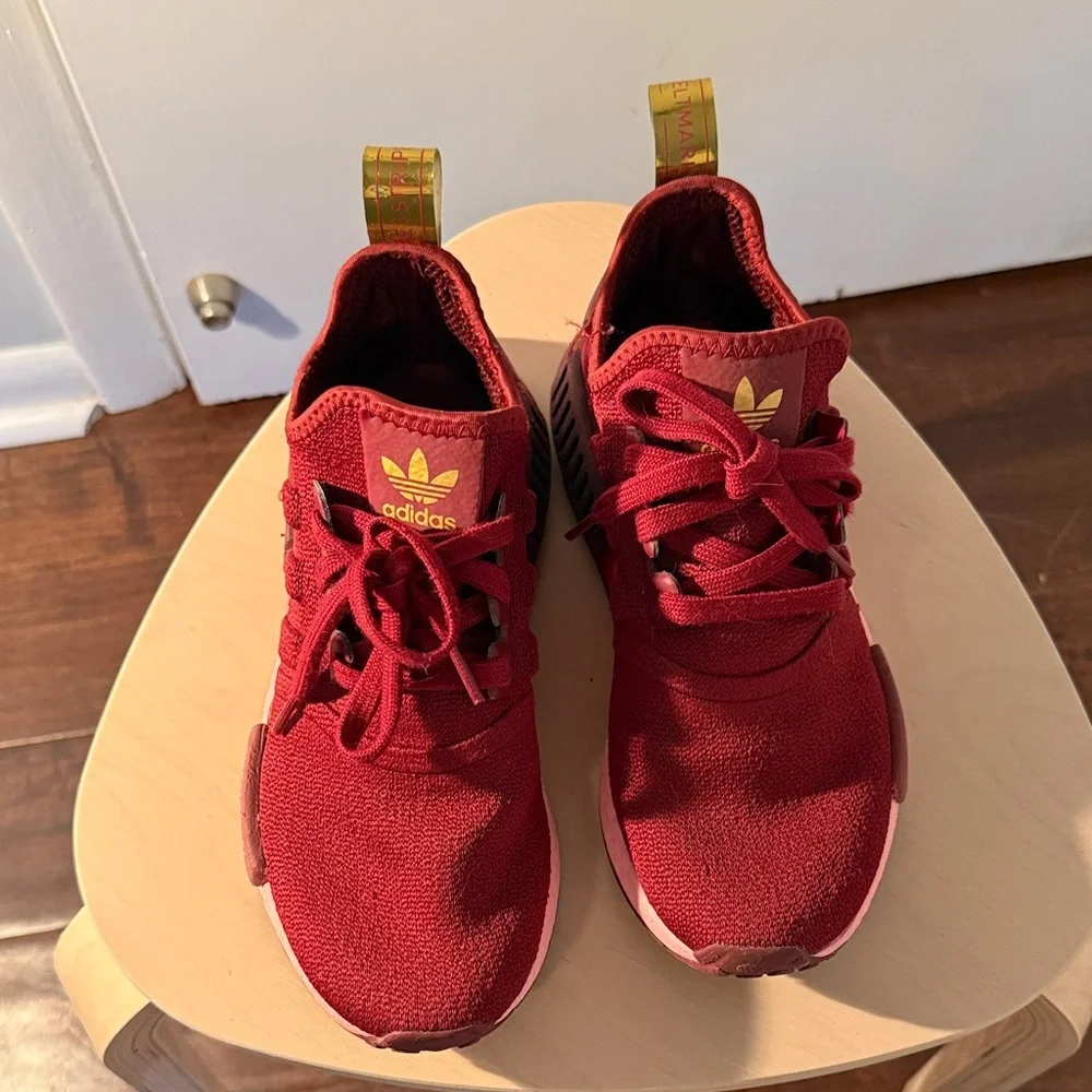 Adidas NMD R1 Burgundy Sneakers - Picture 3 of 3